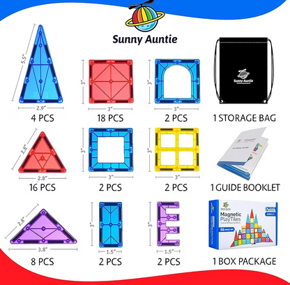 Magnetic Tiles 56 PCS Building Set