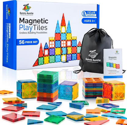 Magnetic Tiles 56 PCS Building Set